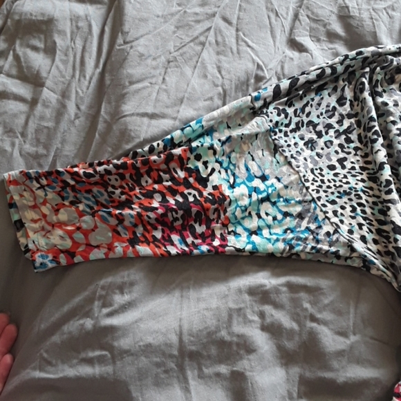 Y2k multi-colored leopard printed top - Picture 3 of 5